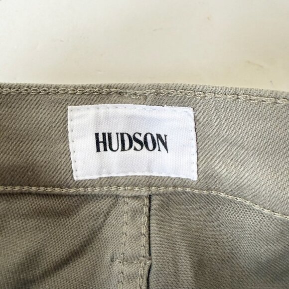 Hudson Womens Gracie Cut Off Shorts Size 25 Khaki Midrise Denim - Picture 4 of 10